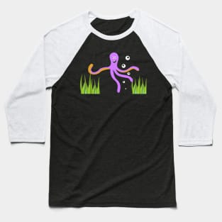 Squid Purple Baseball T-Shirt